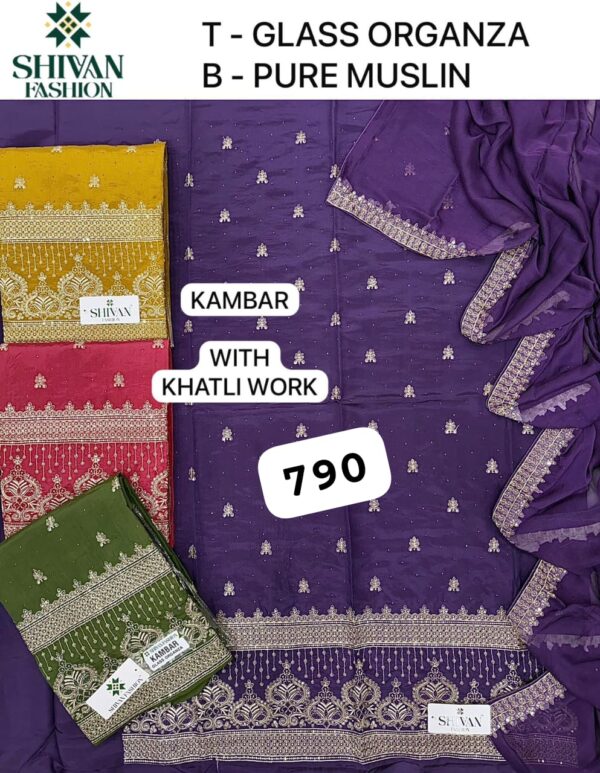 1000584729 Shivansh Organza Top Modal Silk Dupatta Unstitched Suits