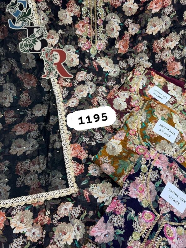 SCAK Organza Top Nazneen Dupatta Unstitched Suits