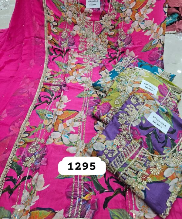 SCAK Organza Top Nazneen Dupatta Unstitched Suits