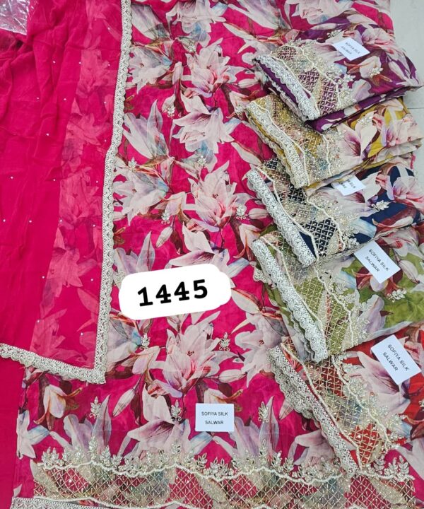 SCAK Organza Top Nazneen Dupatta Unstitched Suits