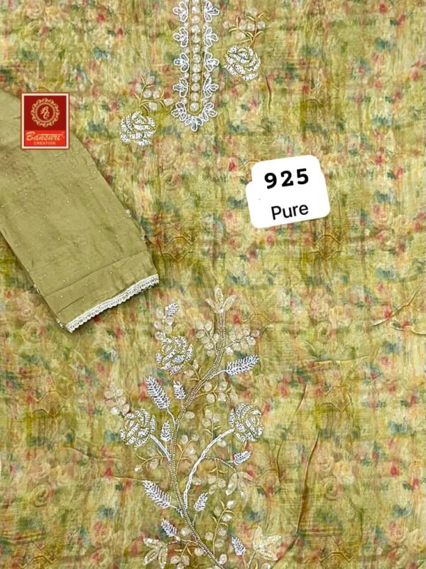 Bansuri Glass Top Pure Chiffon Dupatta Unstitched Suits