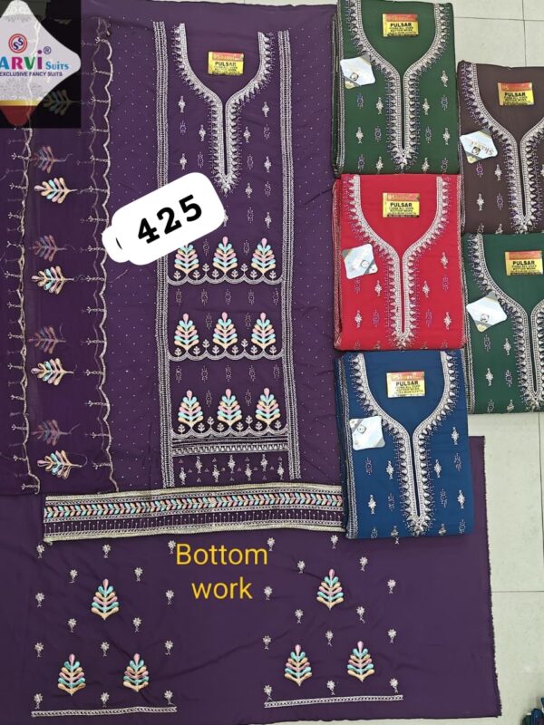 1000511017 Sharvi Fiona Top Pure Chiffon Dupatta Unstitched Suits