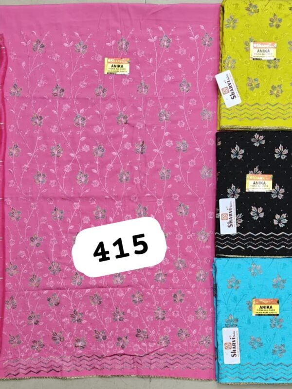 1000511028 Sharvi Fiona Top Pure Chiffon Dupatta Unstitched Suits