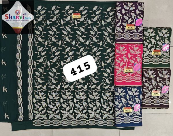 Sharvi Fiona Top Pure Chiffon Dupatta Unstitched Suits