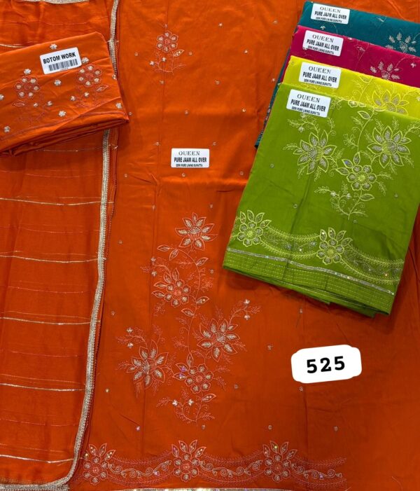 SCAK Jaam Top Pure Chiffon Dupatta Unstitched Suits