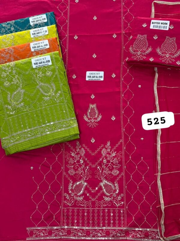 1000511051 SCAK Jaam Top Pure Chiffon Dupatta Unstitched Suits