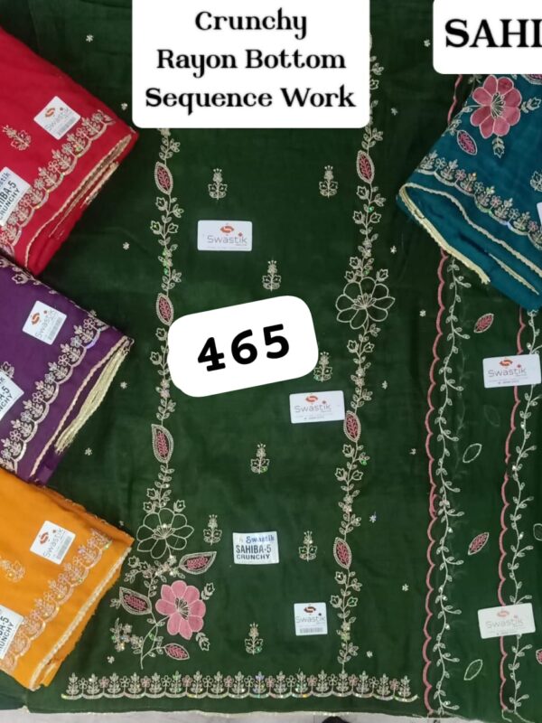 Swastik Crunchy Top Pure Chiffon Dupatta Unstitched Suits