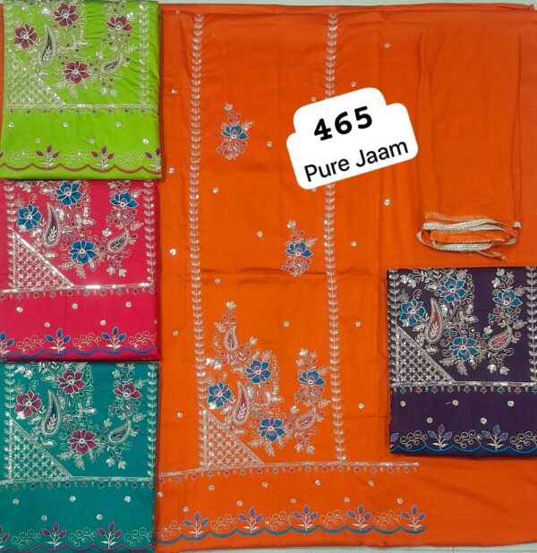 SCAK Jaam Top Pure Chiffon Dupatta Unstitched Suits