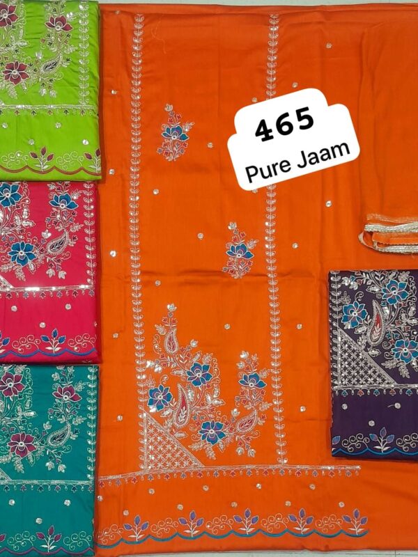 SCAK Jaam Top Pure Chiffon Dupatta Unstitched Suits