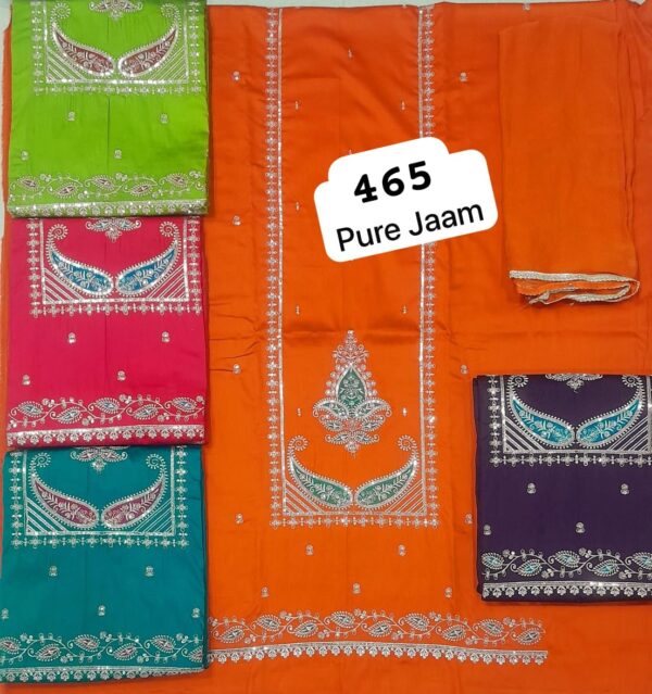SCAK Jaam Top Pure Chiffon Dupatta Unstitched Suits