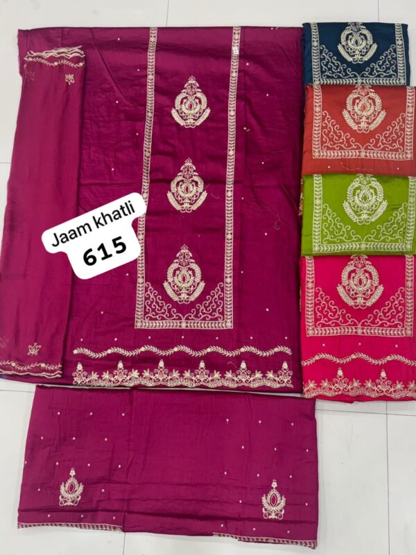 SCAK Jaam Top Pure Chiffon Dupatta Unstitched Suits