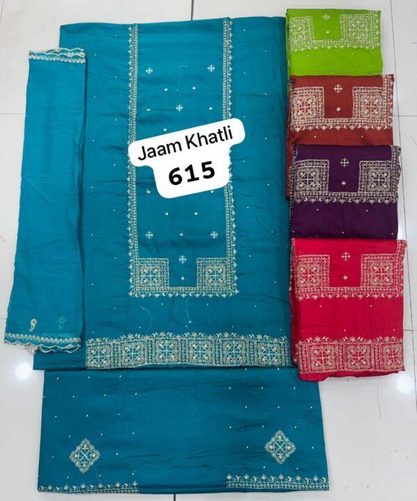 SCAK Jaam Top Pure Chiffon Dupatta Unstitched Suits