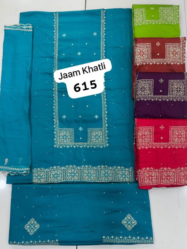 SCAK Jaam Top Pure Chiffon Dupatta Unstitched Suits