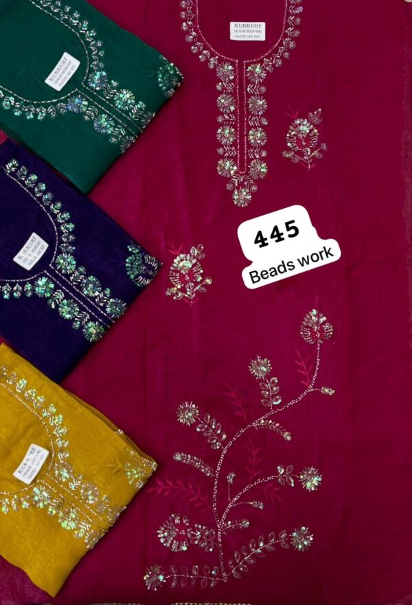 SCAK Crunchy Top Pure Chiffon Dupatta Unstitched Suits