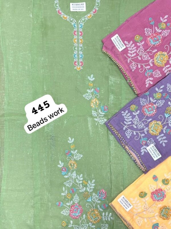 SCAK Crunchy Top Pure Chiffon Dupatta Unstitched Suits