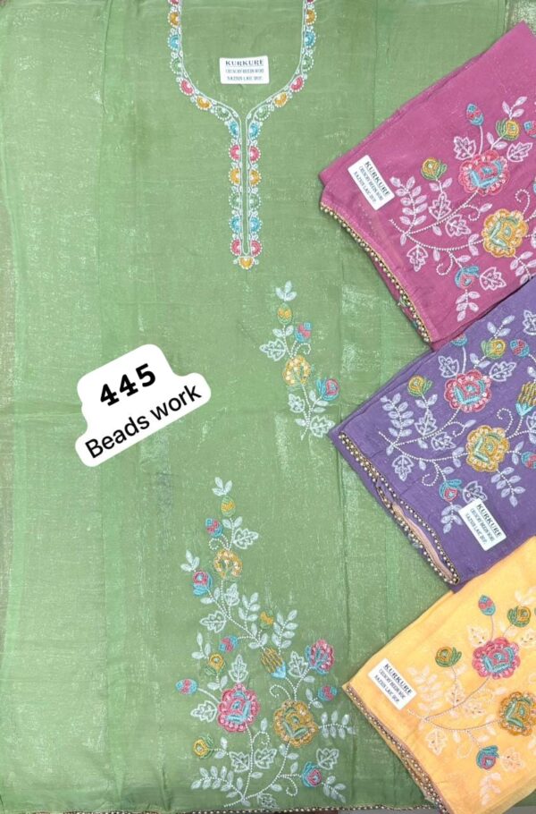 SCAK Crunchy Top Pure Chiffon Dupatta Unstitched Suits