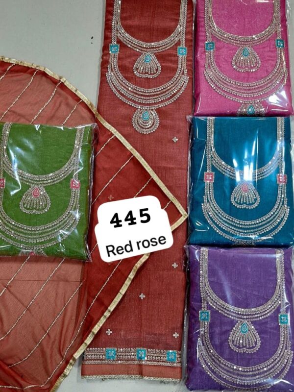 SCAK Crunchy Top Pure Chiffon Dupatta Unstitched Suits