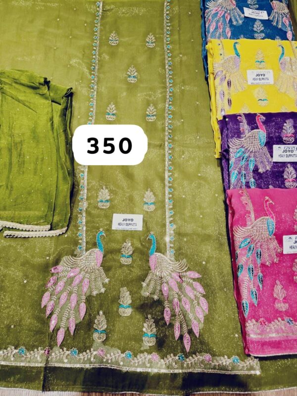 Navya Shimmer Top Pure Chiffon Dupatta Unstitched Suits