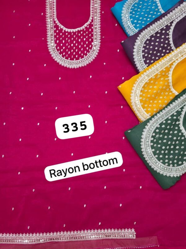 1000677082 SCAK Glass Top Pure Chiffon Dupatta Unstitched Suits