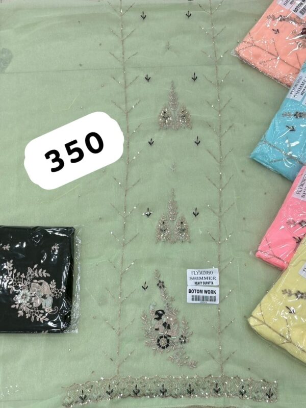 SCAK Shimmer Top Pure Chiffon Dupatta Unstitched Suits