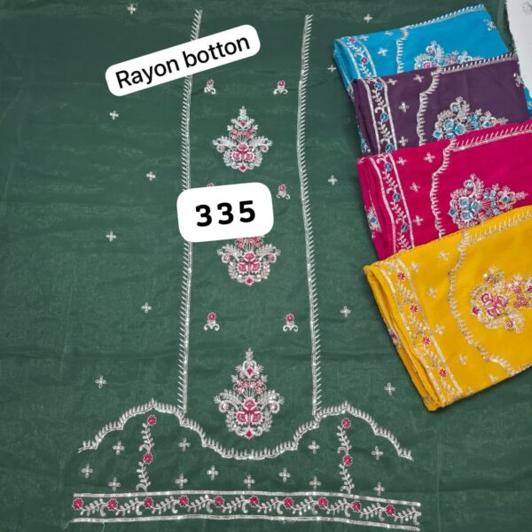 SCAK Shimmer Top Pure Chiffon Dupatta Unstitched Suits