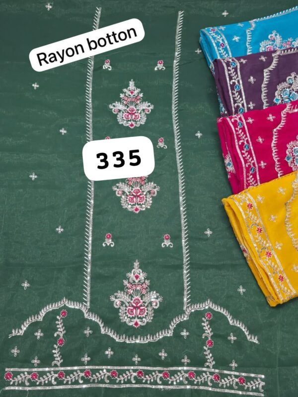 SCAK Shimmer Top Pure Chiffon Dupatta Unstitched Suits