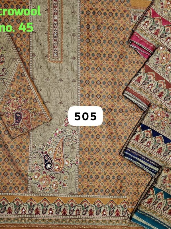 Vijay Winter Top Acrowool Dupatta Unstitched Suits