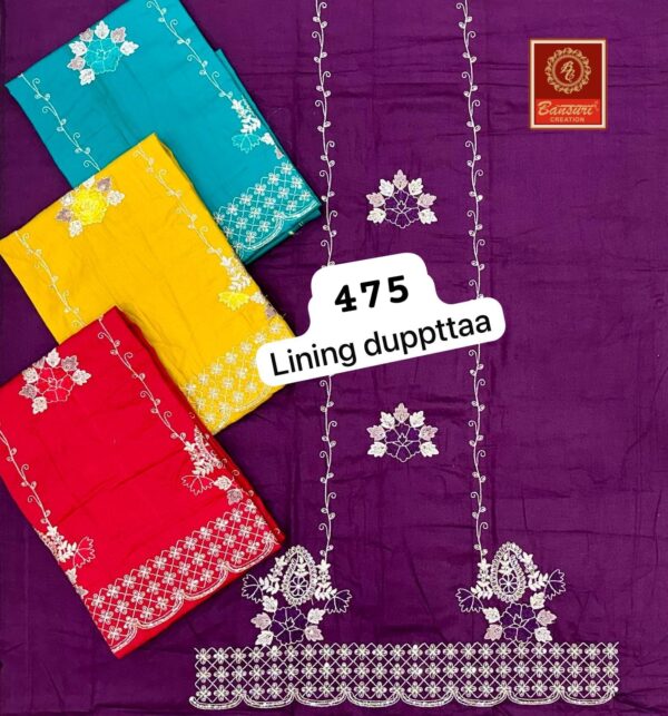 Bansuri Jaam Top Pure Chiffon Dupatta Unstitched Suits