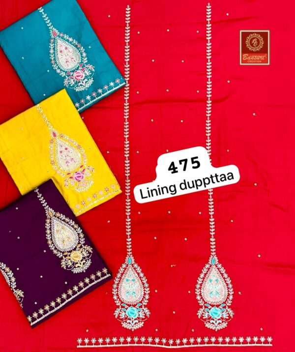 Bansuri Jaam Top Pure Chiffon Dupatta Unstitched Suits