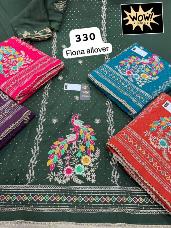 SCAK Fiona Top Pure Chiffon Dupatta Unstitched Suits