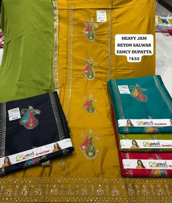 SCAK Jaam Top Pure Chiffon Dupatta Unstitched Suits