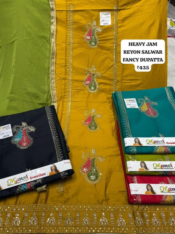 SCAK Jaam Top Pure Chiffon Dupatta Unstitched Suits