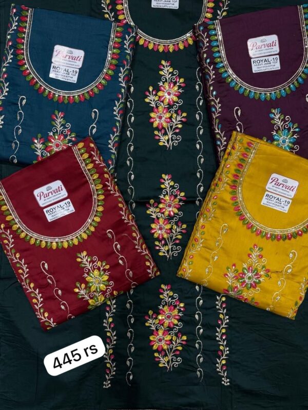 1000691694 SCAK Jaam Top Pure Chiffon Dupatta Unstitched Suits