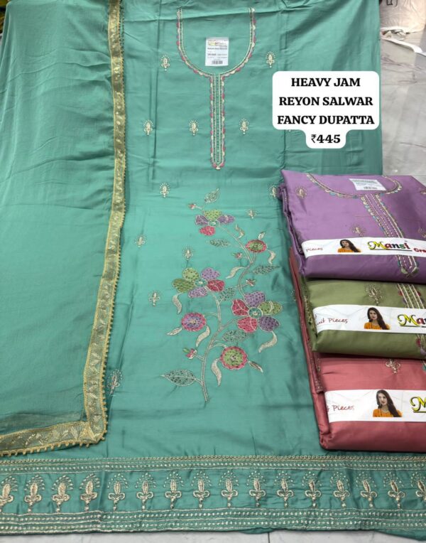 SCAK Jaam Top Pure Chiffon Dupatta Unstitched Suits