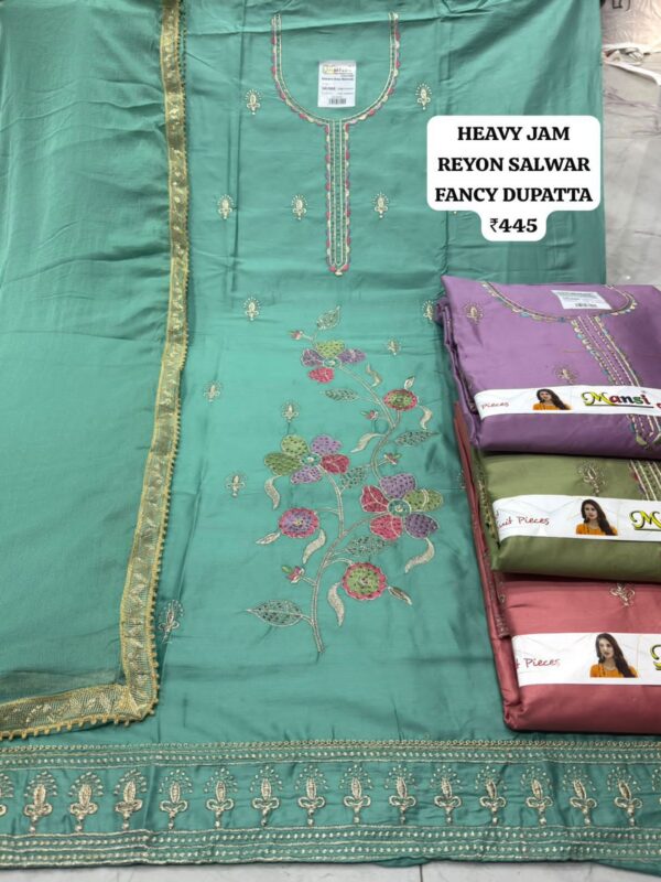 1000691695 SCAK Jaam Top Pure Chiffon Dupatta Unstitched Suits