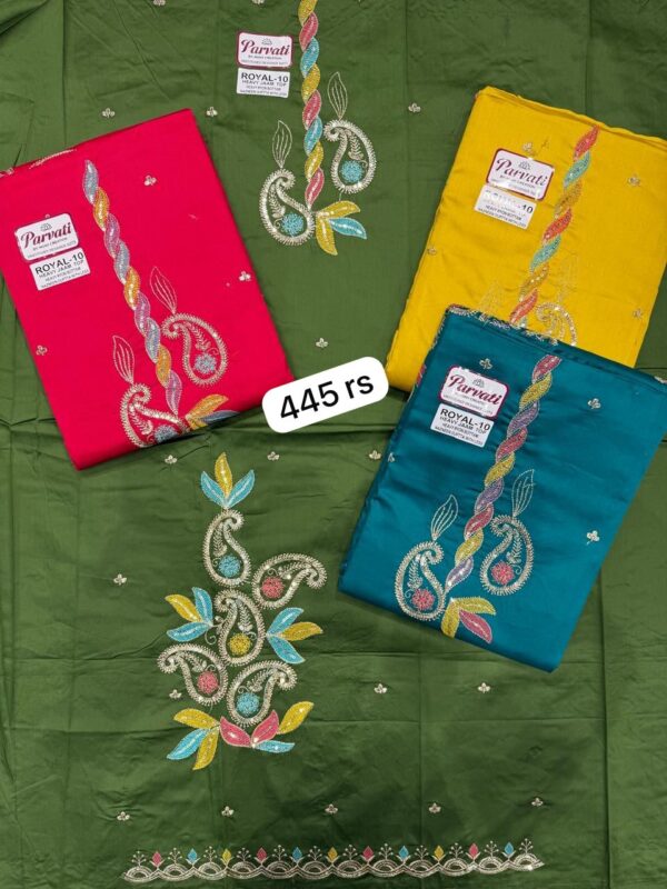 SCAK Jaam Top Pure Chiffon Dupatta Unstitched Suits
