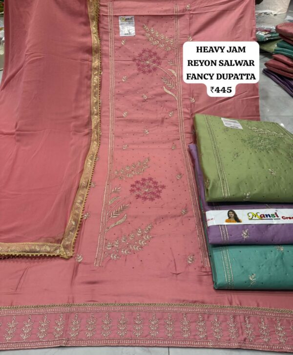 SCAK Jaam Top Pure Chiffon Dupatta Unstitched Suits