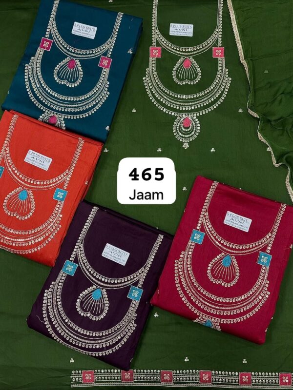 1000691698 SCAK Jaam Top Pure Chiffon Dupatta Unstitched Suits