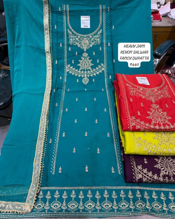 SCAK Jaam Top Pure Chiffon Dupatta Unstitched Suits