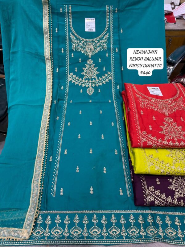 1000691699 SCAK Jaam Top Pure Chiffon Dupatta Unstitched Suits