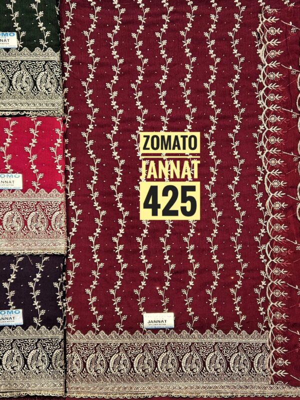 1000712386 SCAK Glass Top Pure Chiffon Dupatta Unstitched Suits