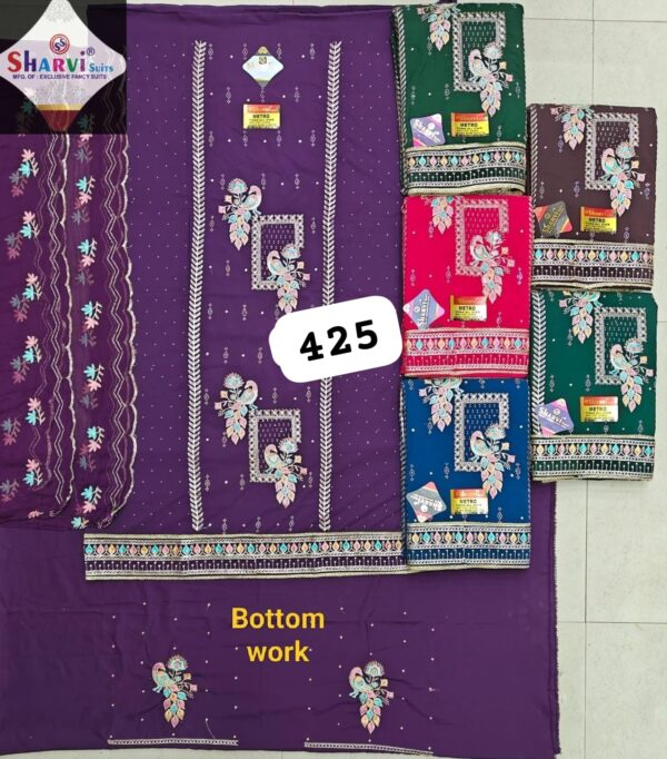 Sharvi Fiona Top Pure Chiffon Dupatta Unstitched Suits