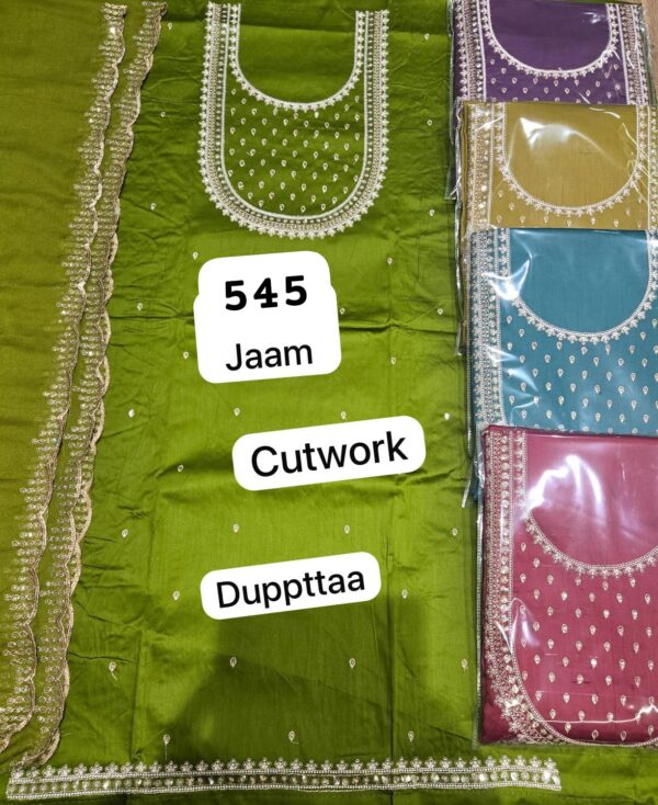 SCAK Jaam Top Pure Chiffon Dupatta Unstitched Suits