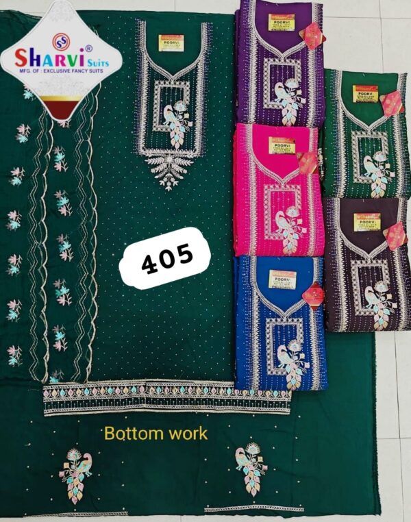 Sharvi Fiona Top Pure Chiffon Dupatta Unstitched Suits