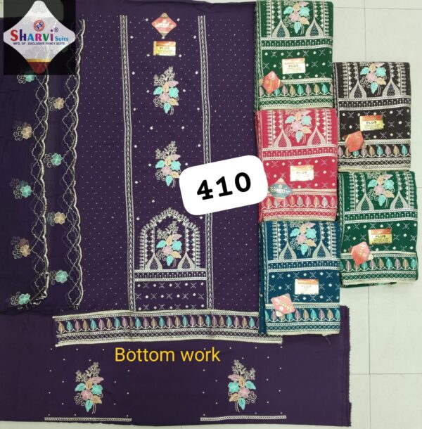 Sharvi Fiona Top Pure Chiffon Dupatta Unstitched Suits