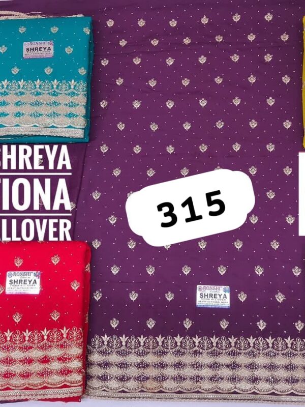 Ronshi Fiona Top Pure Chiffon Dupatta Unstitched Suits