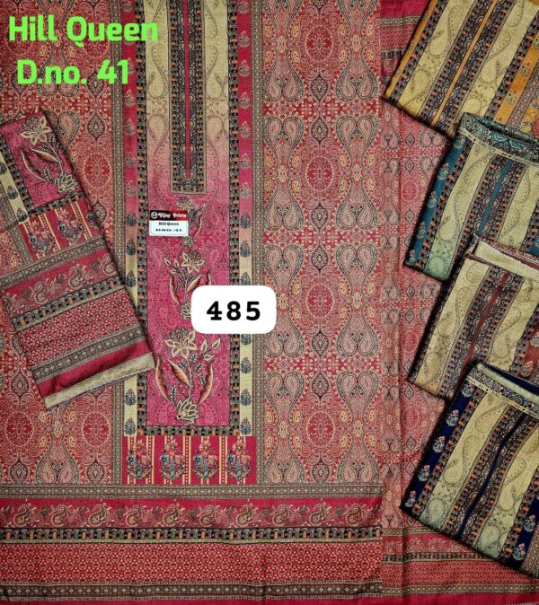 SCAK Acrowool Top Acrowool Dupatta Unstitched Suits