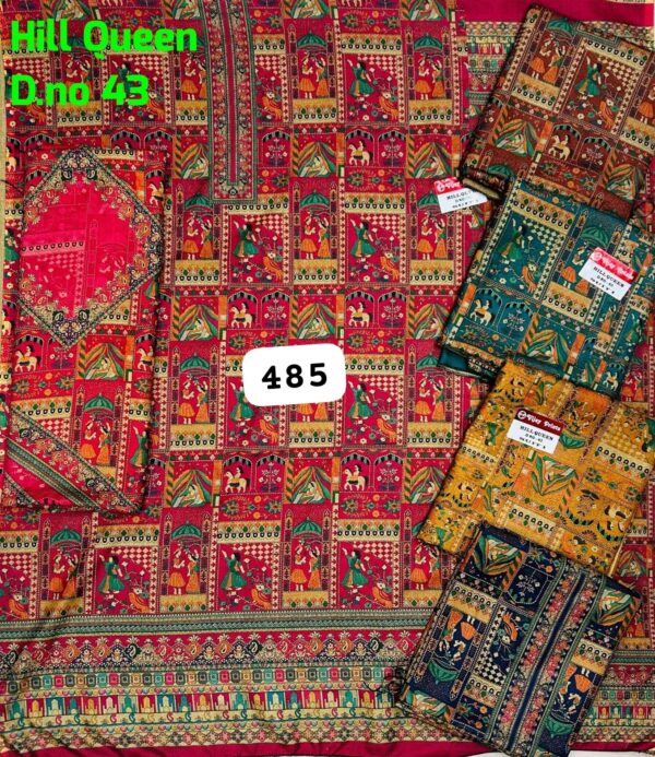 SCAK Acrowool Top Acrowool Dupatta Unstitched Suits