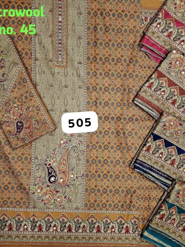 SCAK Acrowool Top Acrowool Dupatta Unstitched Suits