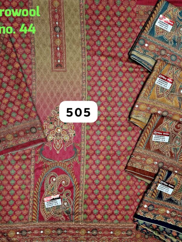 SCAK Acrowool Top Acrowool Dupatta Unstitched Suits
